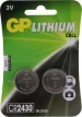 GP CR2430 Lithium knoopcel 3V (2 stuks)