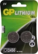 GP CR2450 Lithium knoopcel 3V (2 stuks)