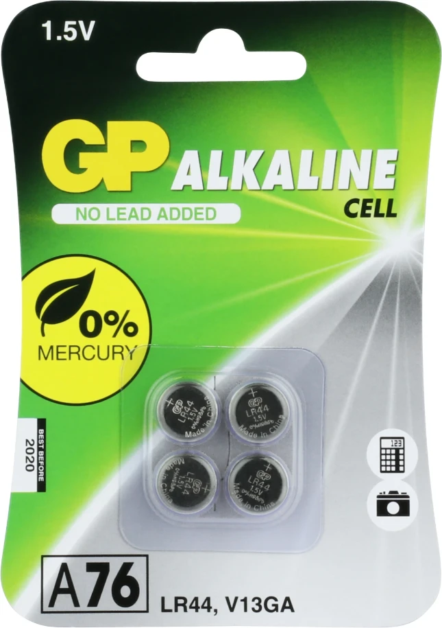 GP Batterijen Batterijen Alkaline knoopcel 76A