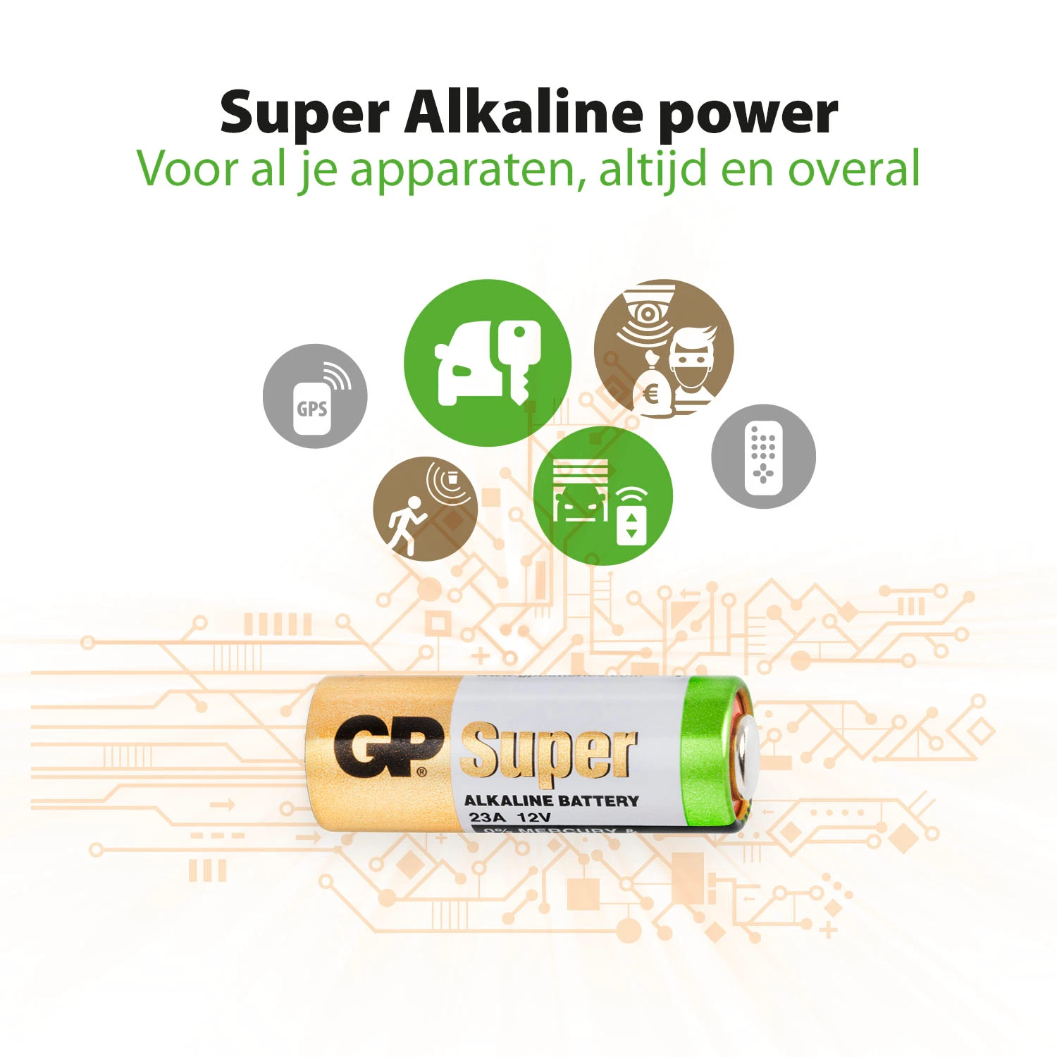 GP 23A Alkaline batterij High Voltage 12V (4 stuks)