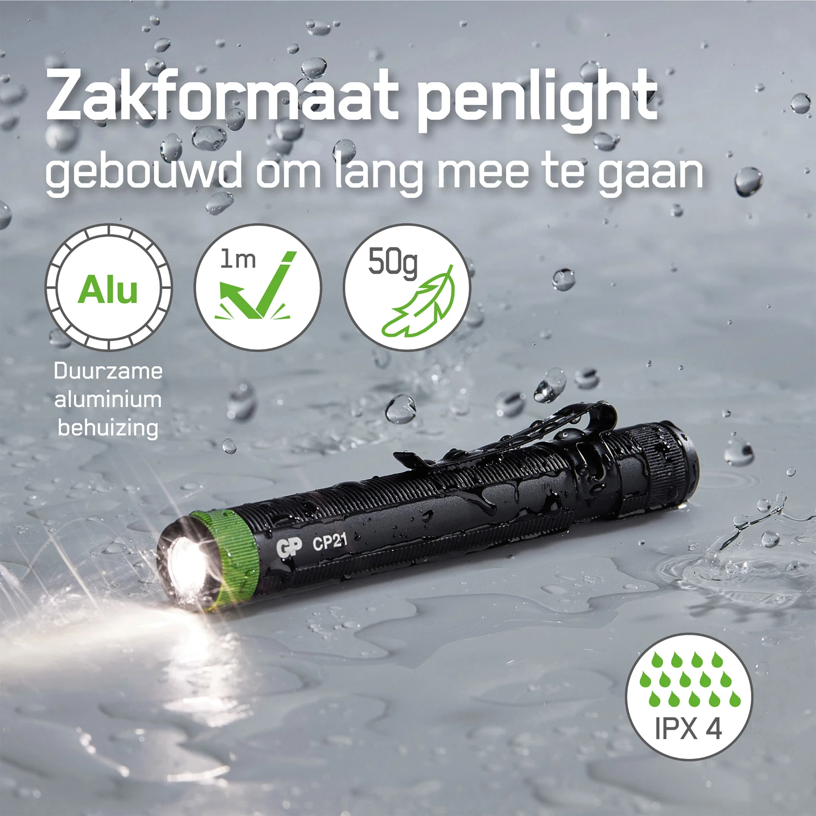 GP Zaklamp CP21 20 lumen (1x AAA)