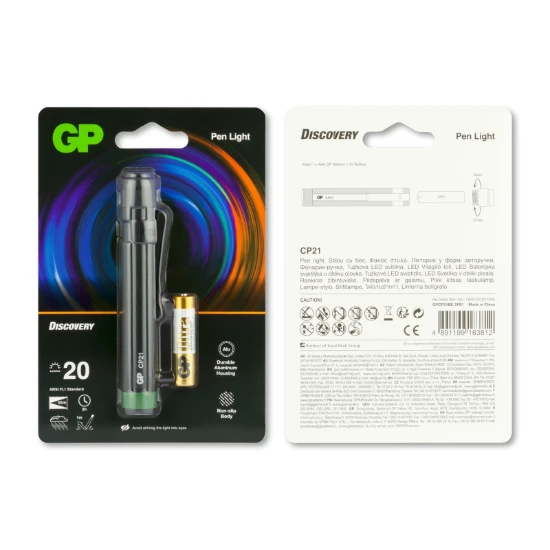 GP Zaklamp CP21 20 lumen (1x AAA)