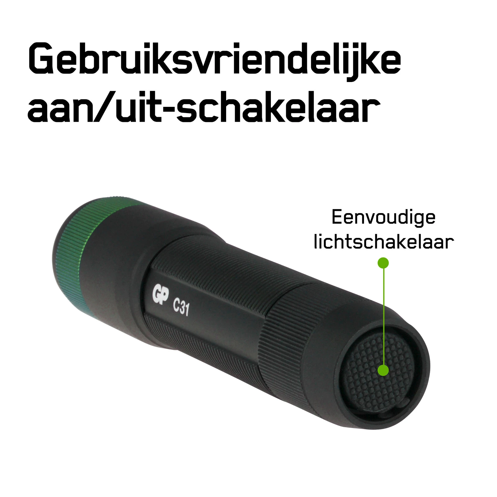 GP Zaklamp C31X 100lumen 1XAA