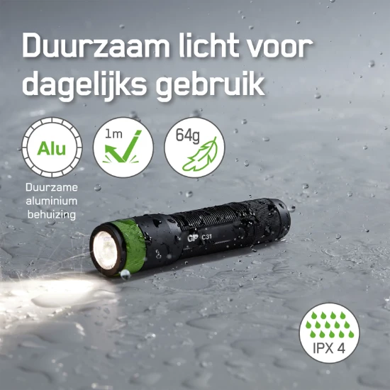 GP Zaklamp C31X 100lumen 1XAA