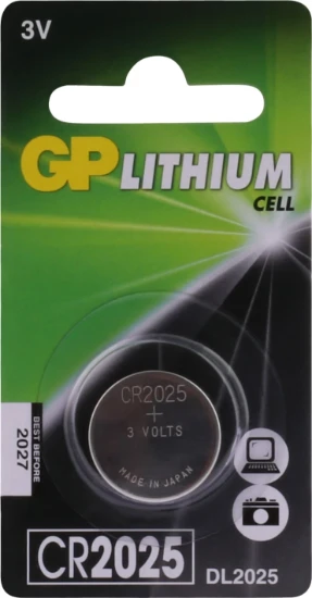GP CR2025 Lithium knoopcel 3V (1 stuk)