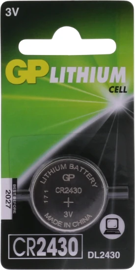 GP CR2430 Lithium knoopcel 3V (1 stuk)