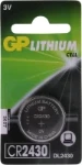GP CR2430 Lithium knoopcel 3V (1 stuk)