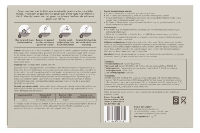 Pokon Onkruid Weg 250 m² 5000 gram (2-in-1)