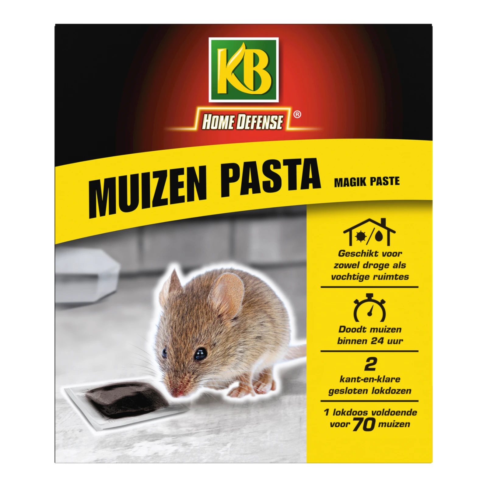 Home Defense Muizen Pasta lokdoos Magic Paste (2 stuks)
