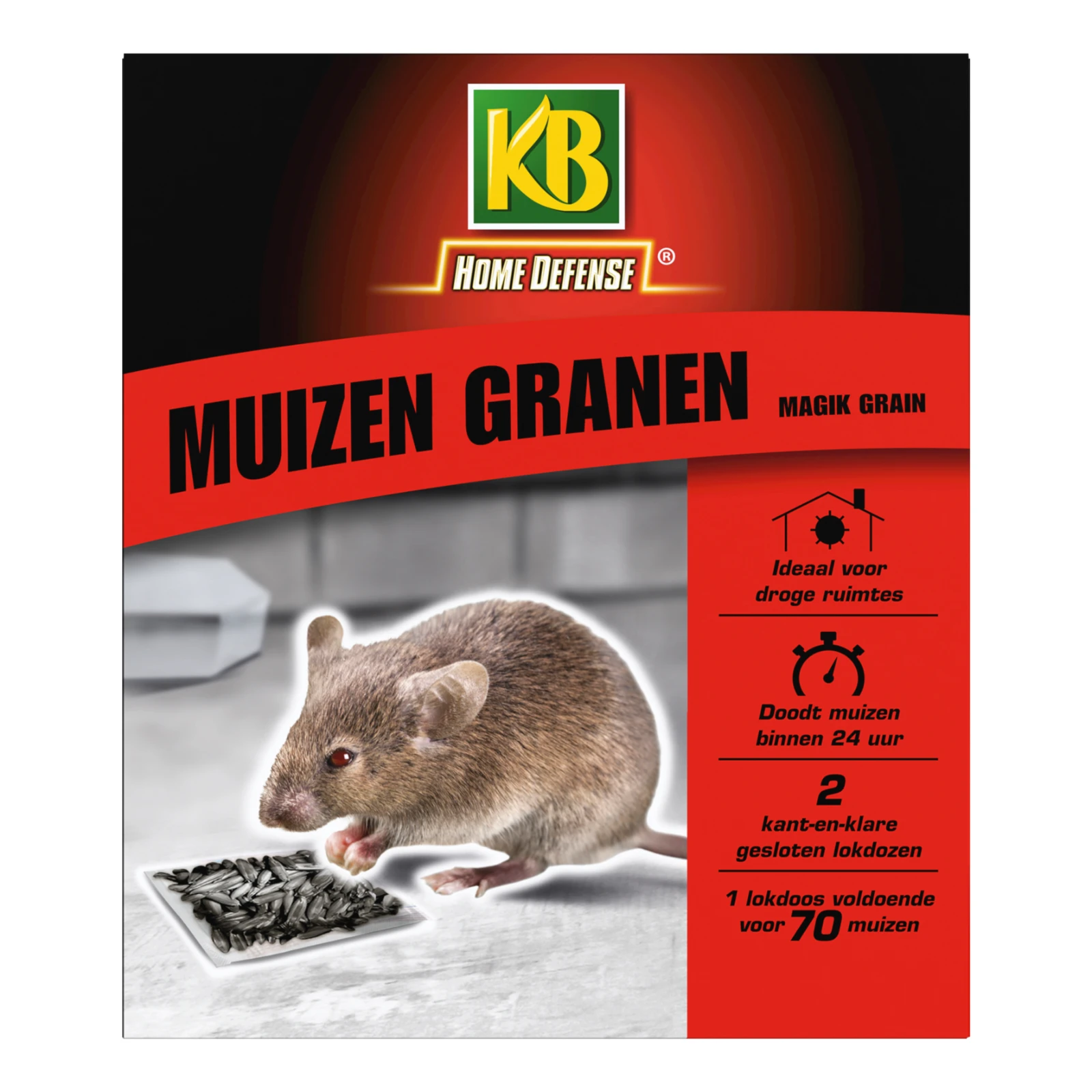 Home Defense Muizen Granen lokdoos Magik Grain (2 stuks)