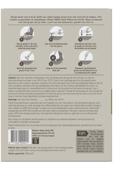 Pokon Graszaad RPR Inzaai 500 gram