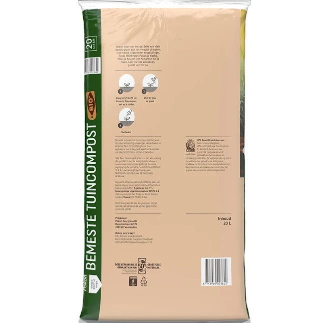 Pokon Bio Bemeste Tuincompost 20L