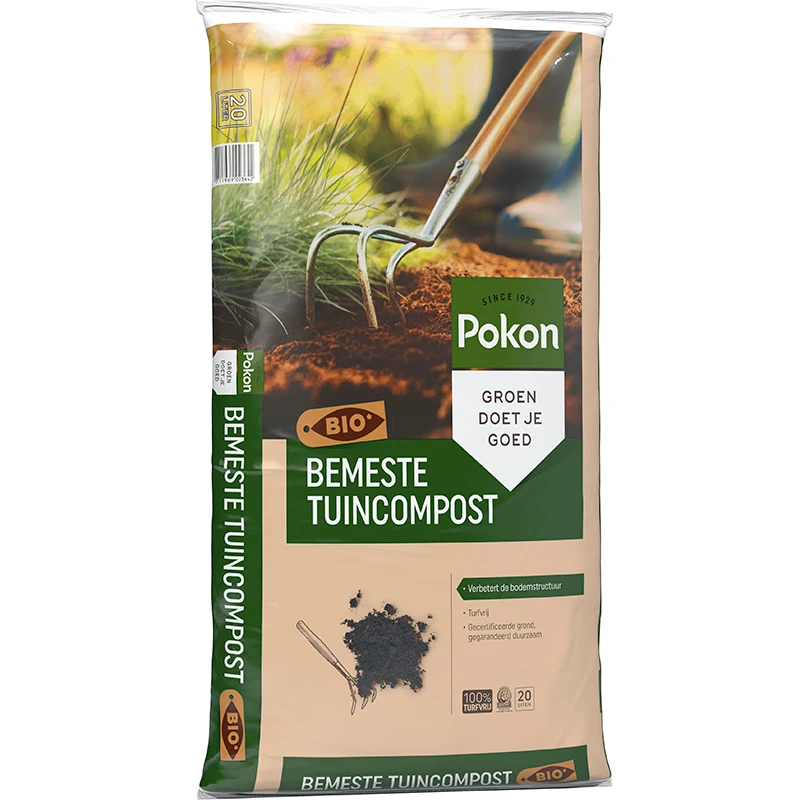 Pokon Bio Bemeste Tuincompost 20L