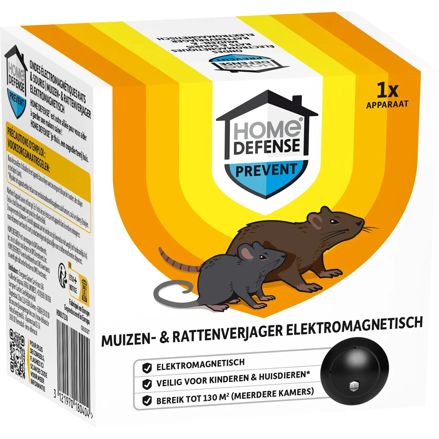 Home Defense Muizen- & Rattenverjager 130m²
