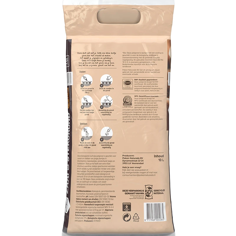 Pokon Bio Zaai & Stekgrond 10L