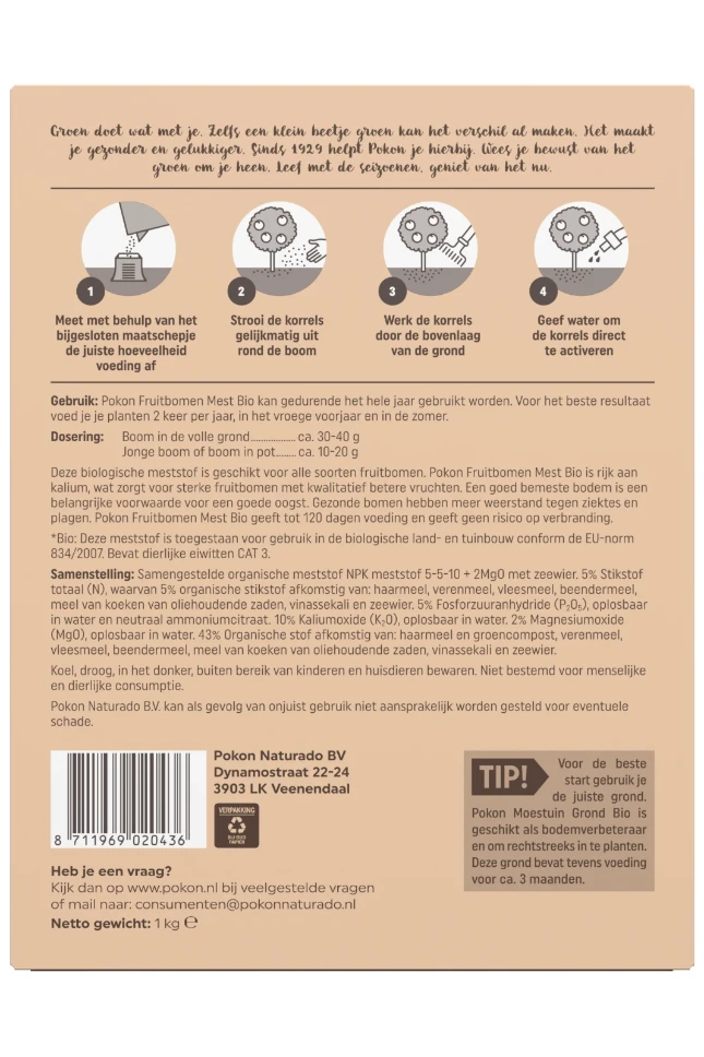 Pokon Bio Fruit Bomenmest 1kg