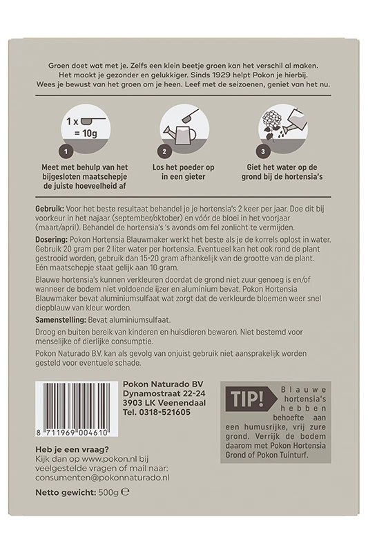 Pokon Hortensia Blauwmaker 500gr