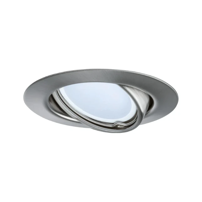 Paulmann LED-inbouwspot Base 5W GU10 staal O90mm - 1-spot