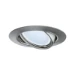 Paulmann LED-inbouwspot Base 5W GU10 staal O90mm - 1-spot