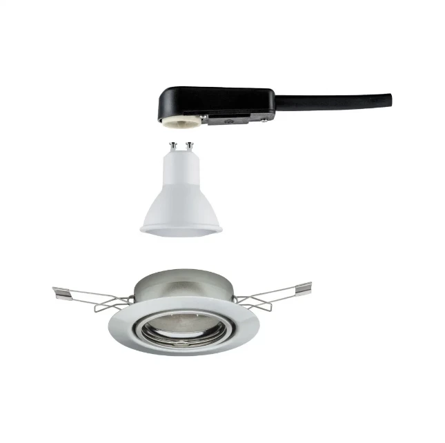Paulmann LED-inbouwspot Base 5W GU10 staal O90mm - 1-spot