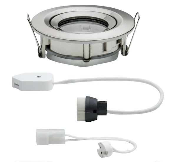 Paulmann Inbouwlamp Nova IP65 GU10/GU5,3 35W staal - 1-spot