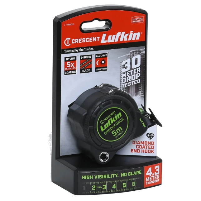 Lufkin Rolmaat Shockforce Nighteye 30mm x 5m - cm/inch