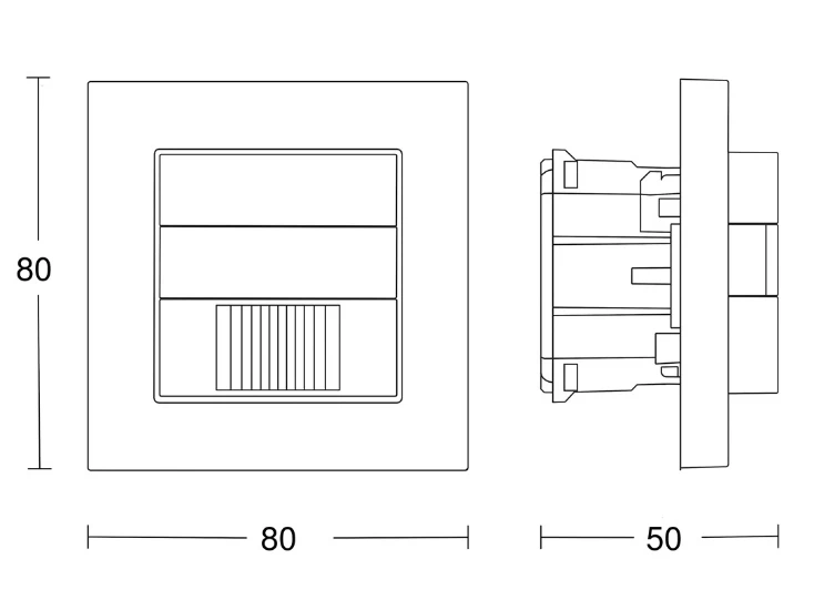 Steinel Sensorschakelaar IR 180 KNX wit