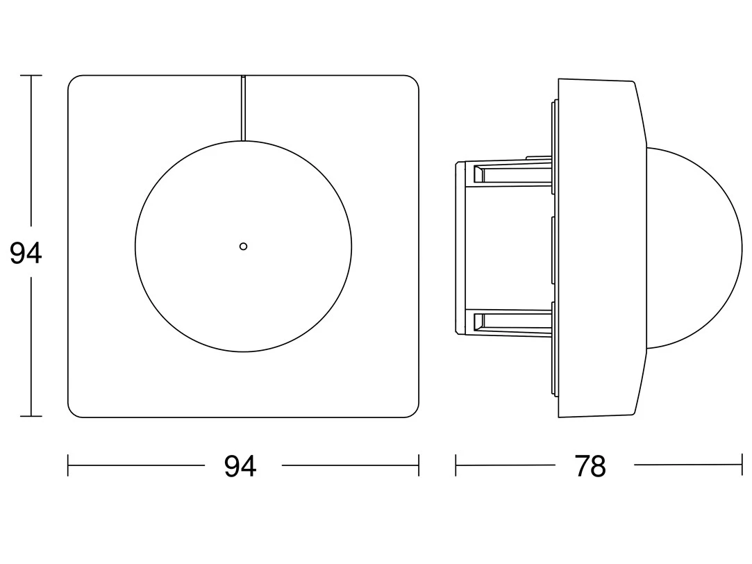 Steinel Dét. de mouv IS 3180-E KNX enc blc