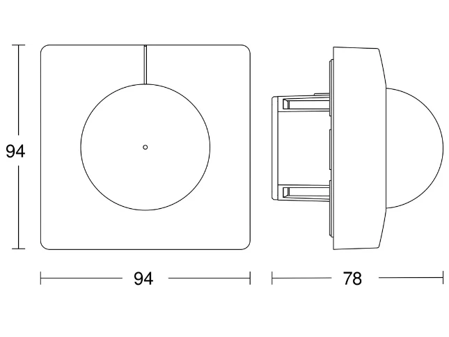 Steinel Dét. de mouv IS 3180-E KNX enc blc