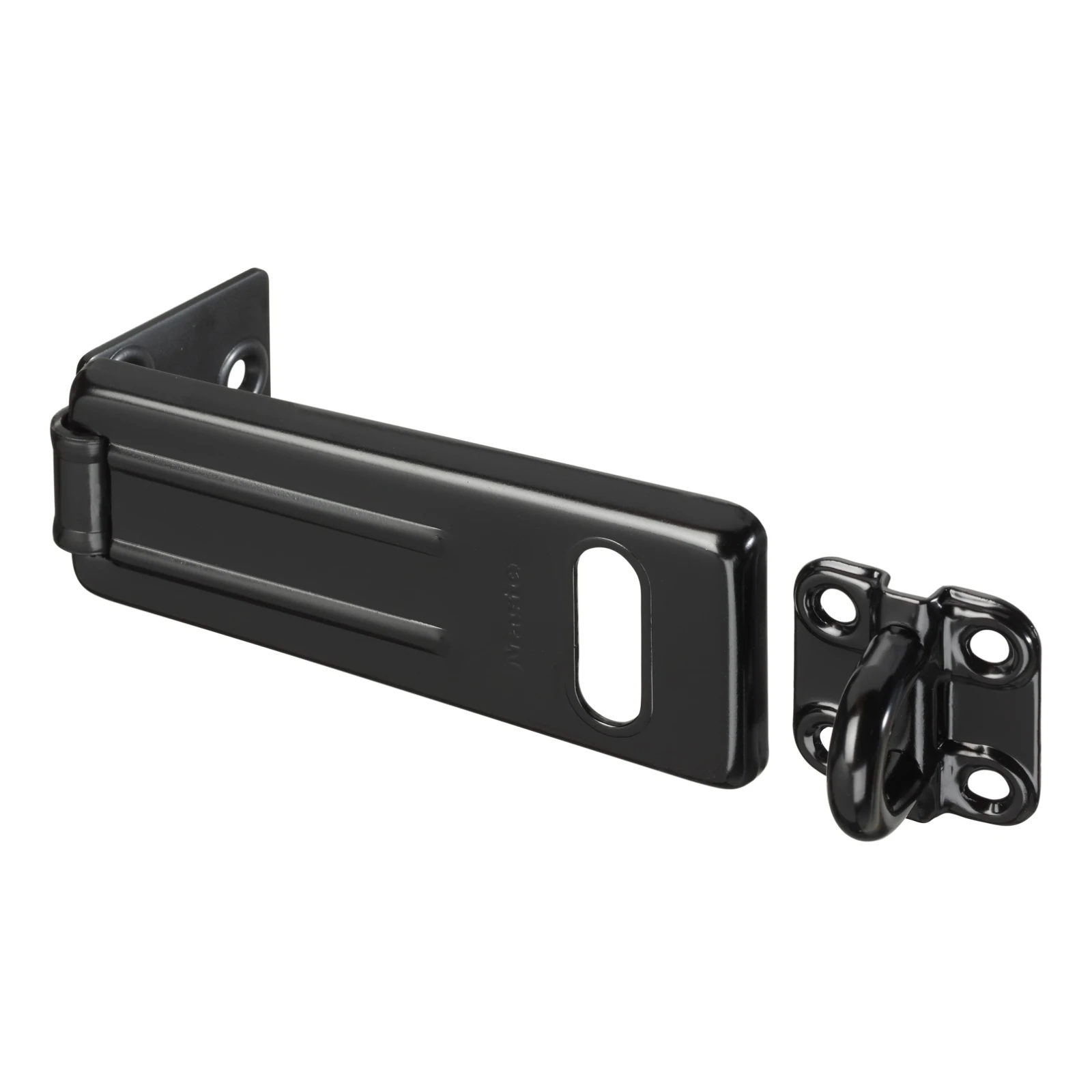 MasterLock Overval 110mm zwart - verzinkt staal