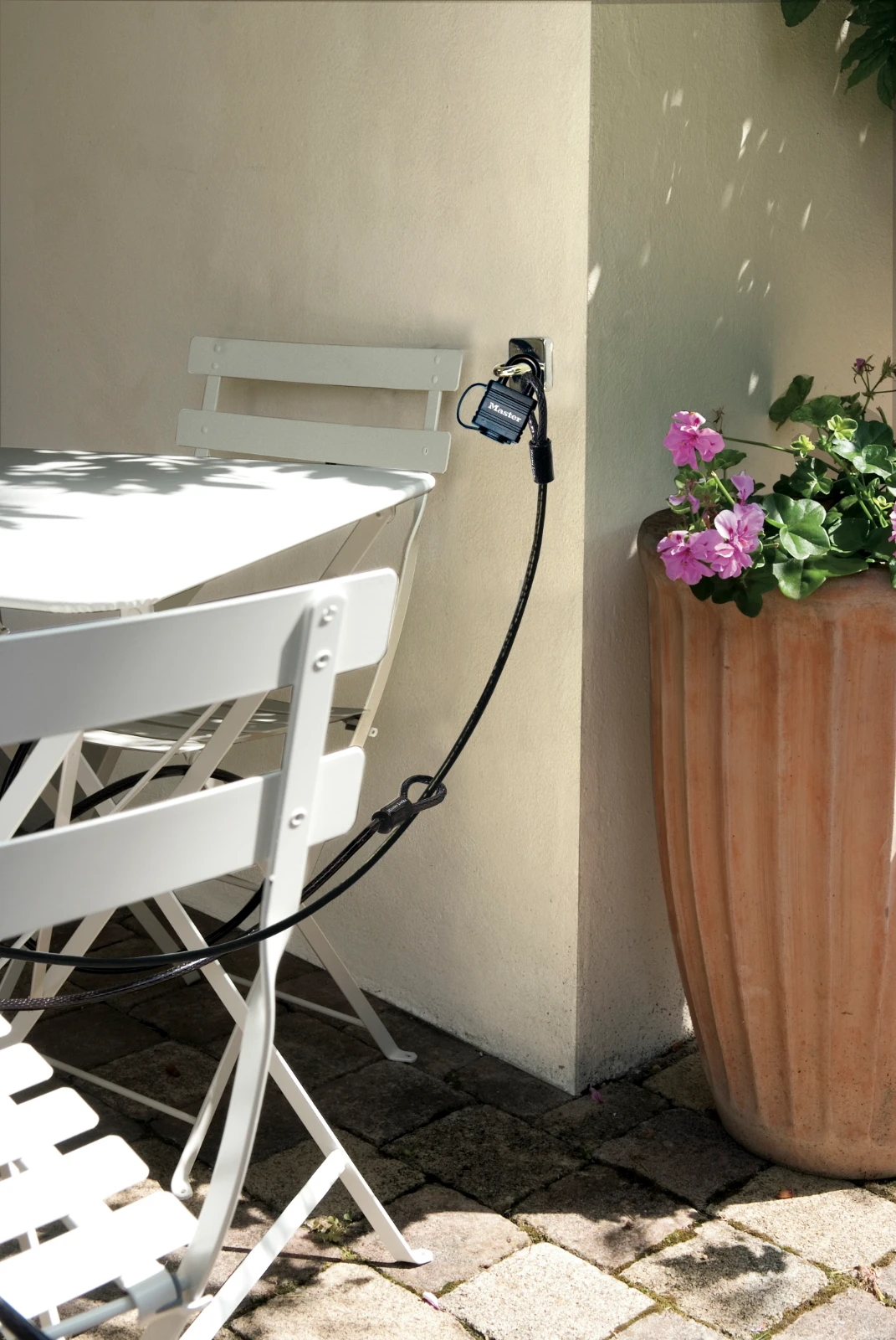 MasterLock Kabelset met hangslot en muuranker 4,5m