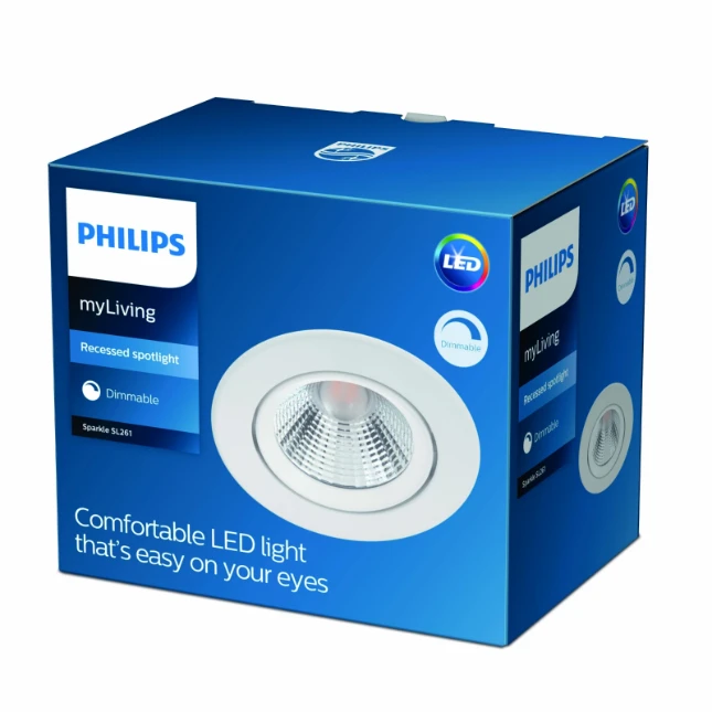 Philips LED-inbouwspot Sparkle SL261 5.5W wit (3 stuks)