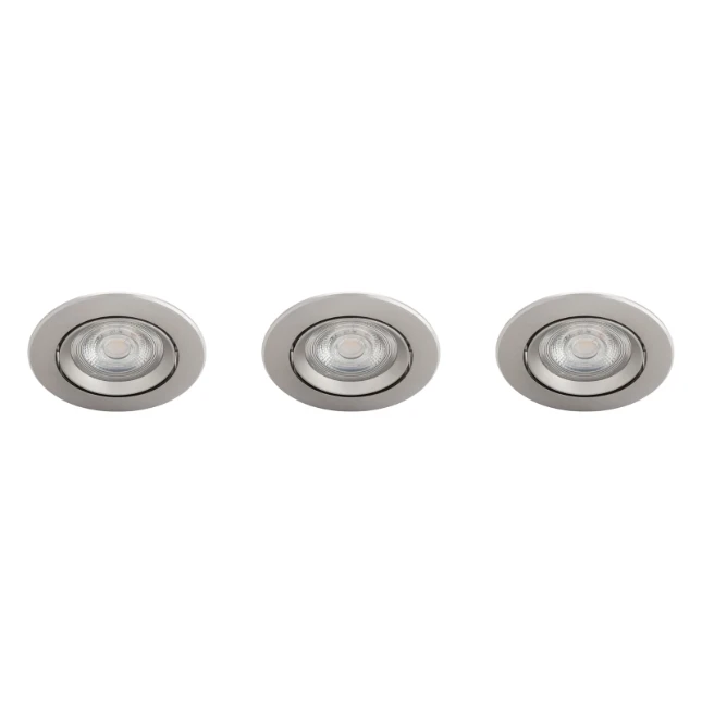 Philips LED-inbouwspot Sparkle SL261 5W nikkel (3 stuks)