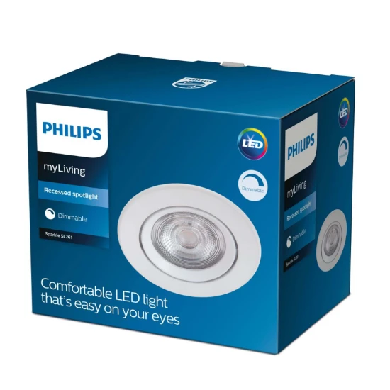 Philips LED-inbouwspot Sparkle SL261 5W wit