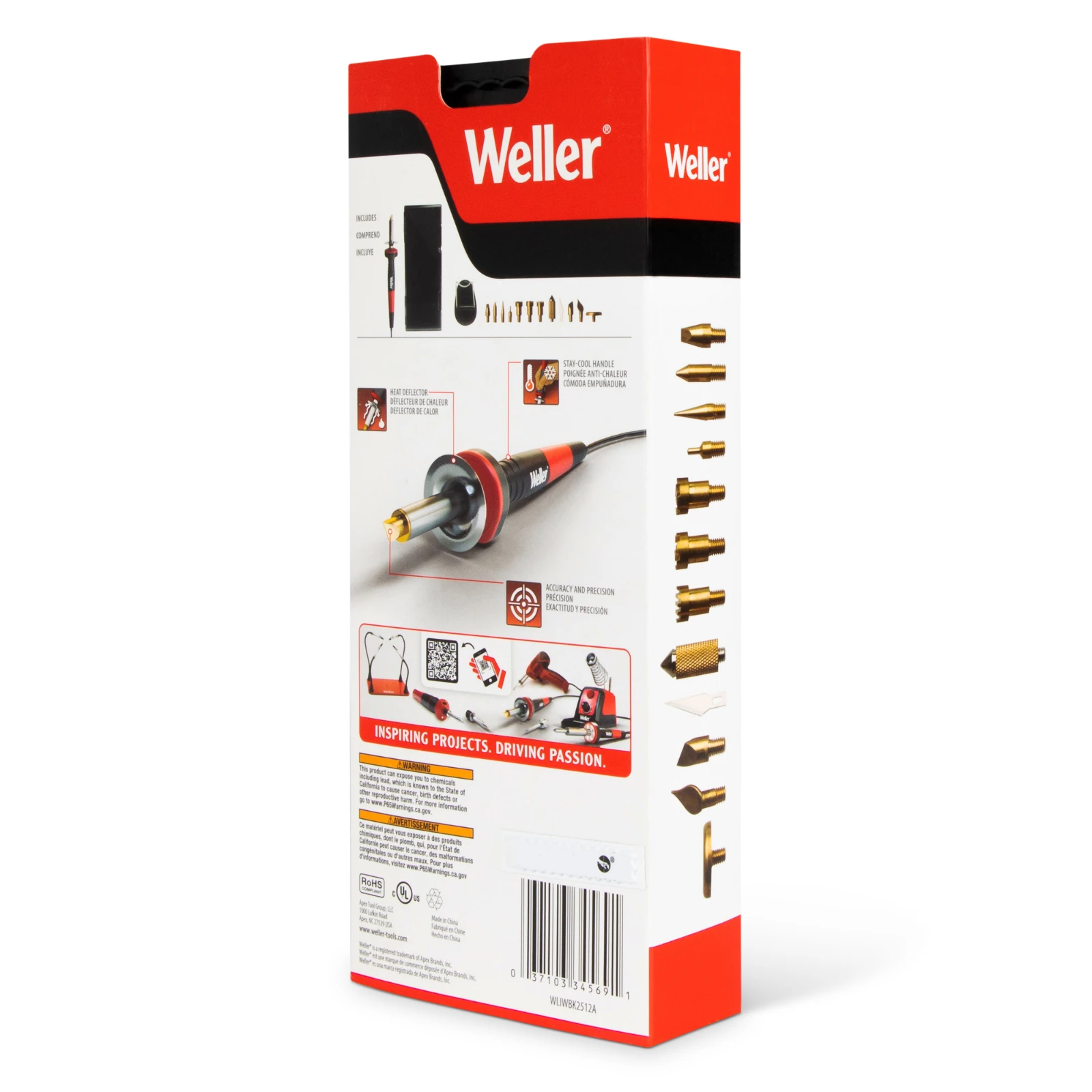 Weller Houtbranderset Pyrografie 25W 15-delig EU