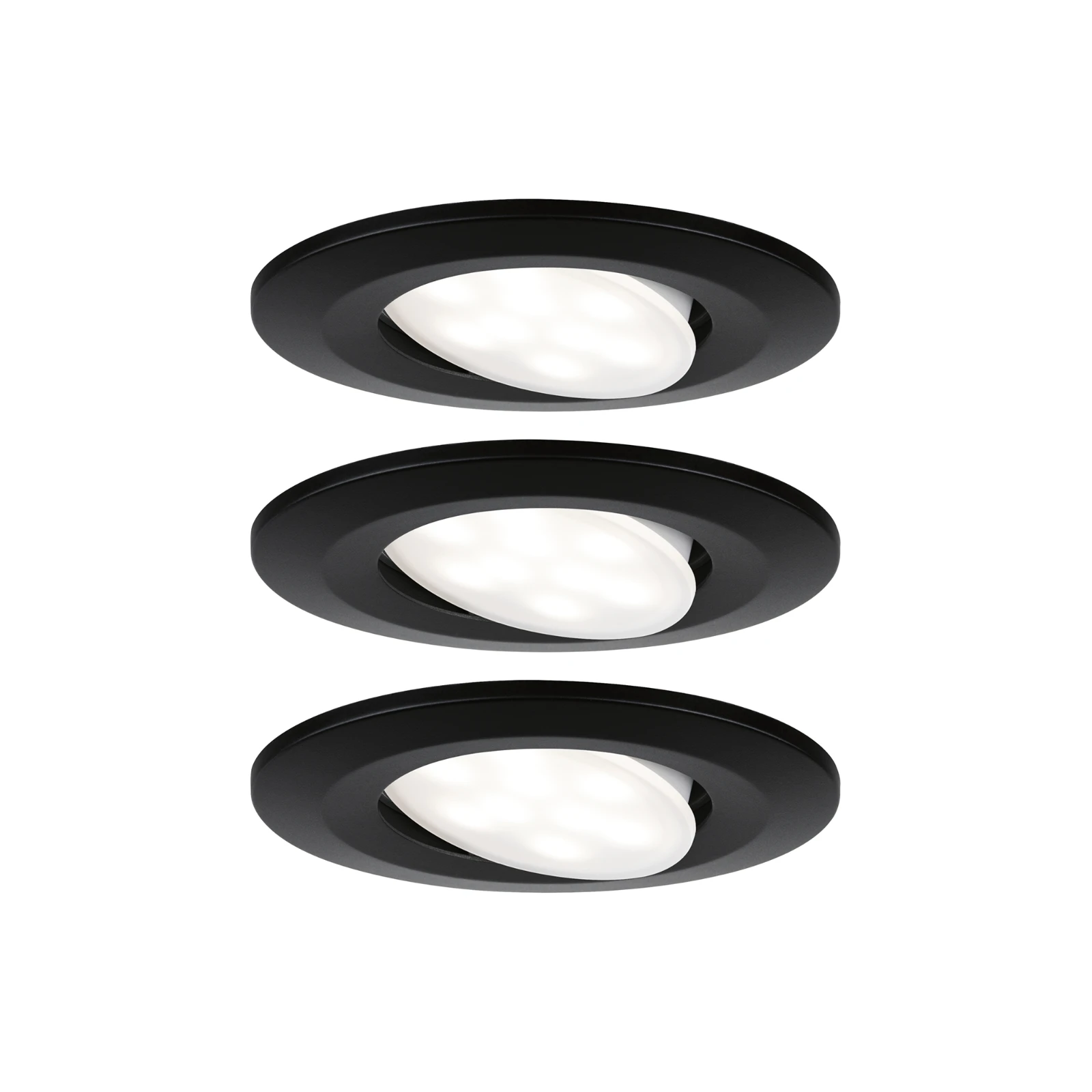 Paulmann LED-inbouwlamp Calla Basisset IP65 zwenkbaar - 3 stuks