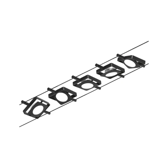 Paulmann Corduo Wire System Set MacLED 5x4,5W Schw