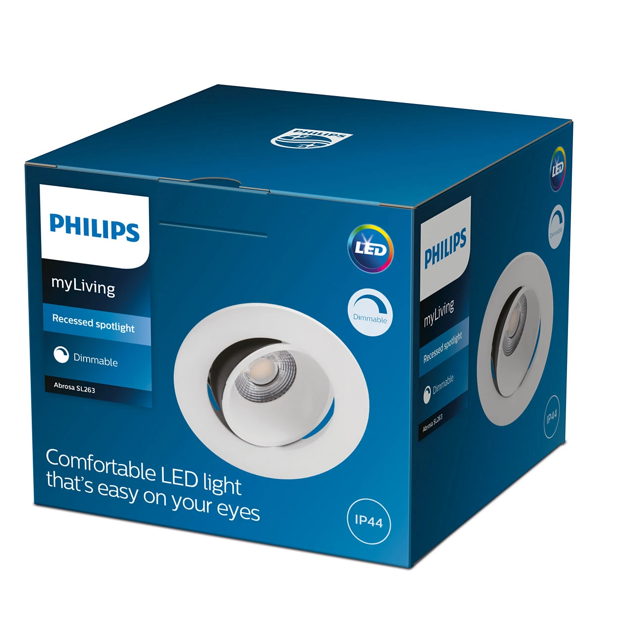 Philips LED-inbouwspot Abrosa SL263 9W wit