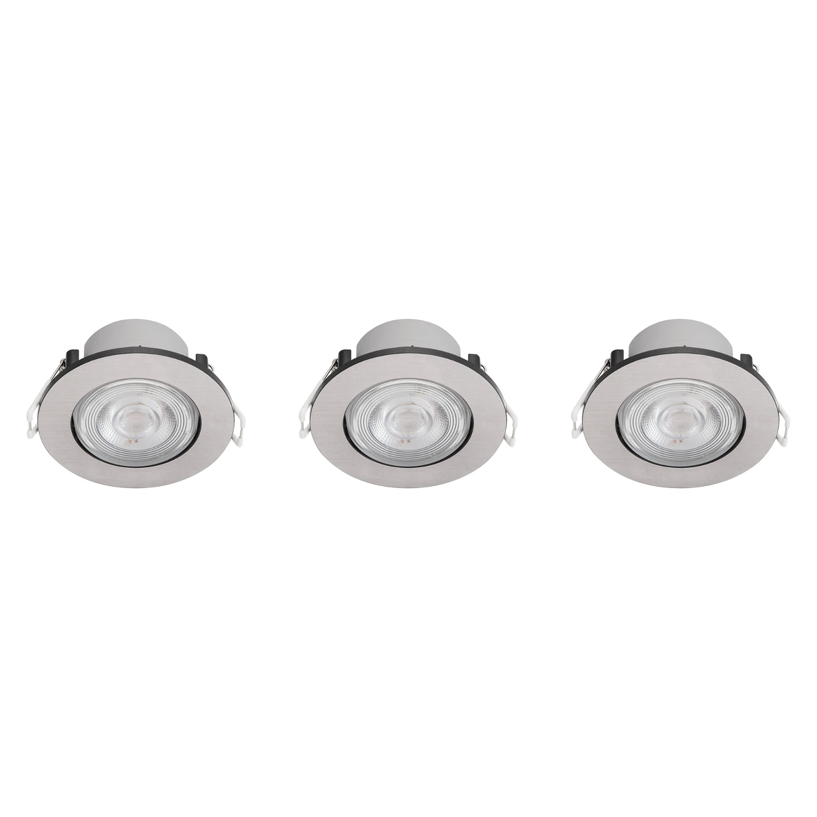 Philips LED-inbouwspot Taragon SL262 nikkel (3 stuks)