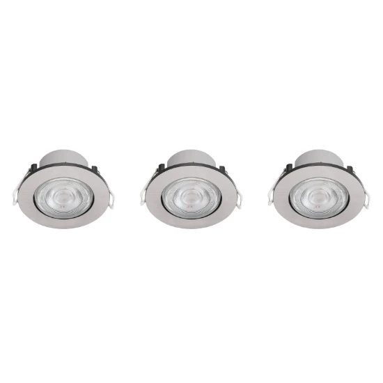 Philips LED-inbouwspot Taragon SL262 nikkel (3 stuks)
