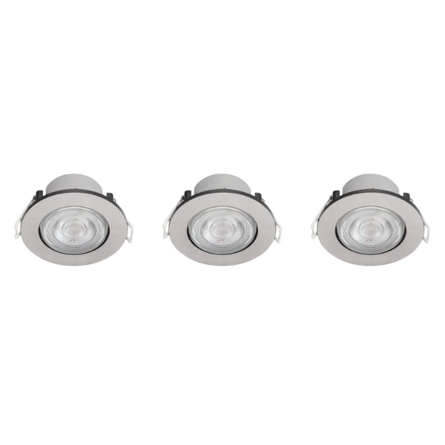 Philips LED-inbouwspot Taragon SL262 nikkel (3 stuks)