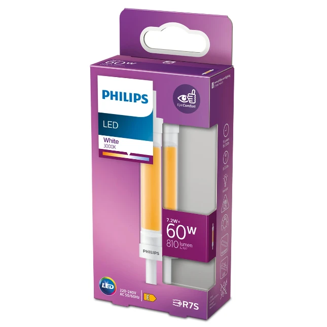 Philips LED Staaflamp 60W R7S 118mm WH ND SRT4