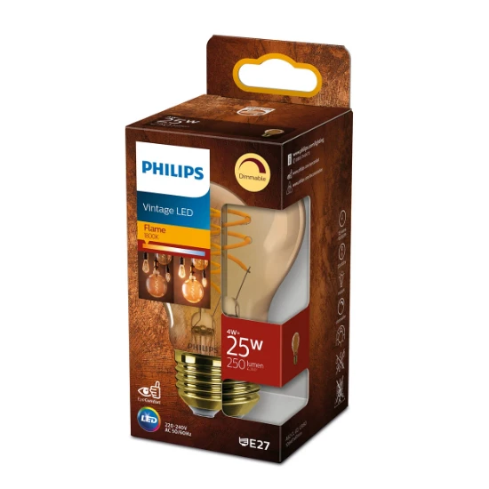 Philips Vintage LED Filament 25W E27 A60 GOLD SP D RF SRT4