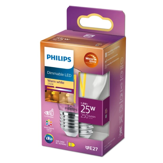Philips LED Filament Classic 25W E27 P45 CL WGD90 SRT4