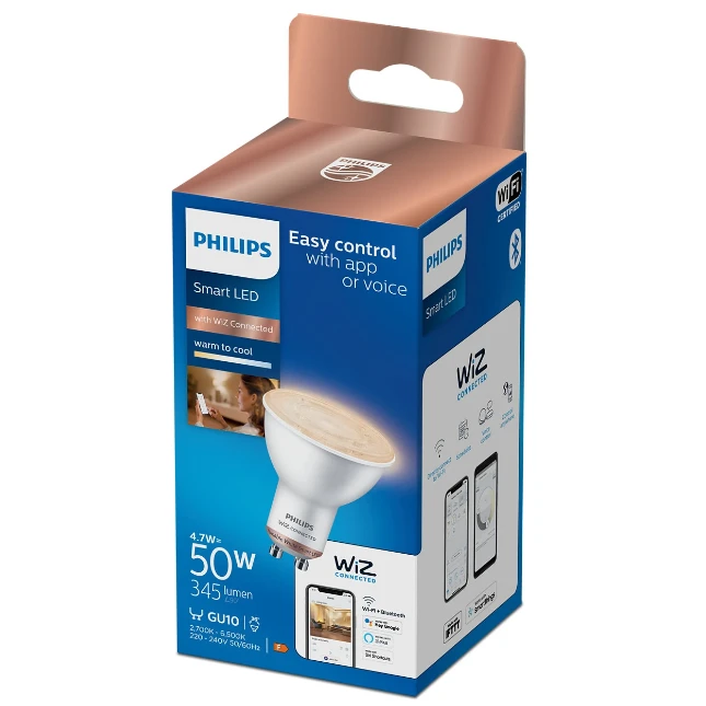 Philips Smart LED 50W GU10 927-65 TW 1PF/6 WiZ Connected