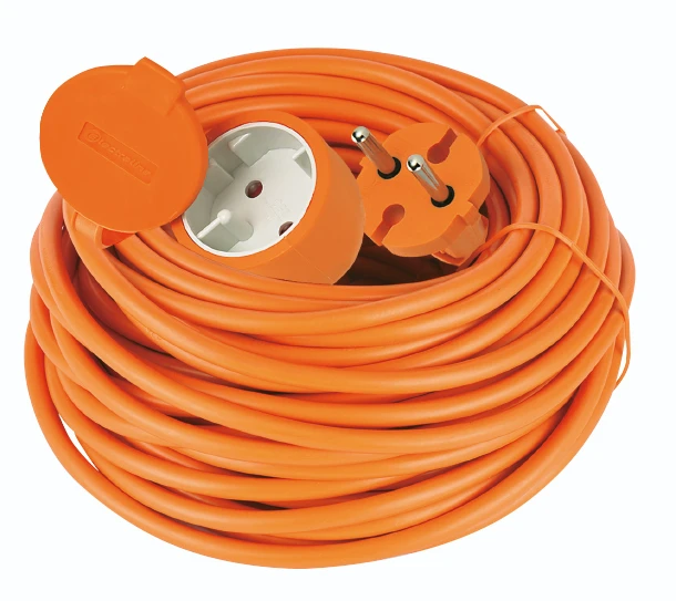 RELECTRIC Verlengsnoer 20 meter 2x1,0mm oranje - met klep