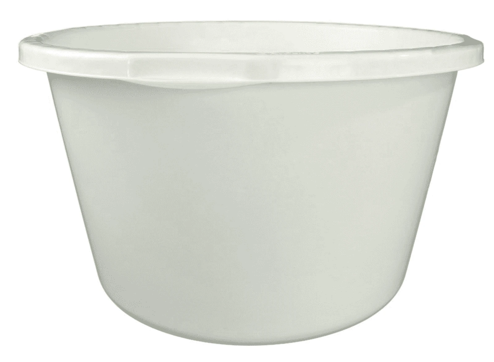 Berdal Kuip Gripline Durable 40L wit (met knopbeugel en literscala)