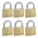 MasterLock 6 hangsloten 40mm Gelijksluitend 6 sleu