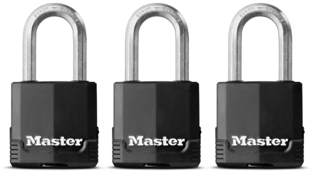 MasterLock Hangslot, Excell 3x48mm, O8mm, zw