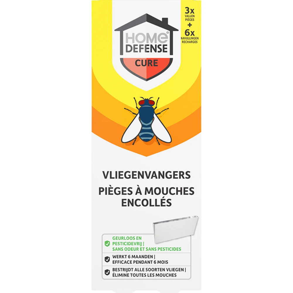 Home Defense Vliegenvangers (3 vallen + 6 navullingen)